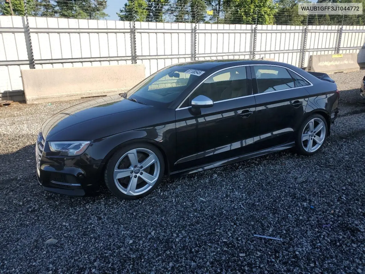 2018 Audi S3 Premium Plus VIN: WAUB1GFF3J1044772 Lot: 61108545