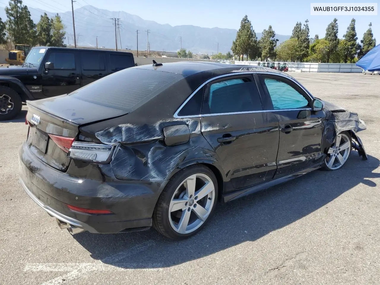 2018 Audi S3 Premium Plus VIN: WAUB1GFF3J1034355 Lot: 61273645