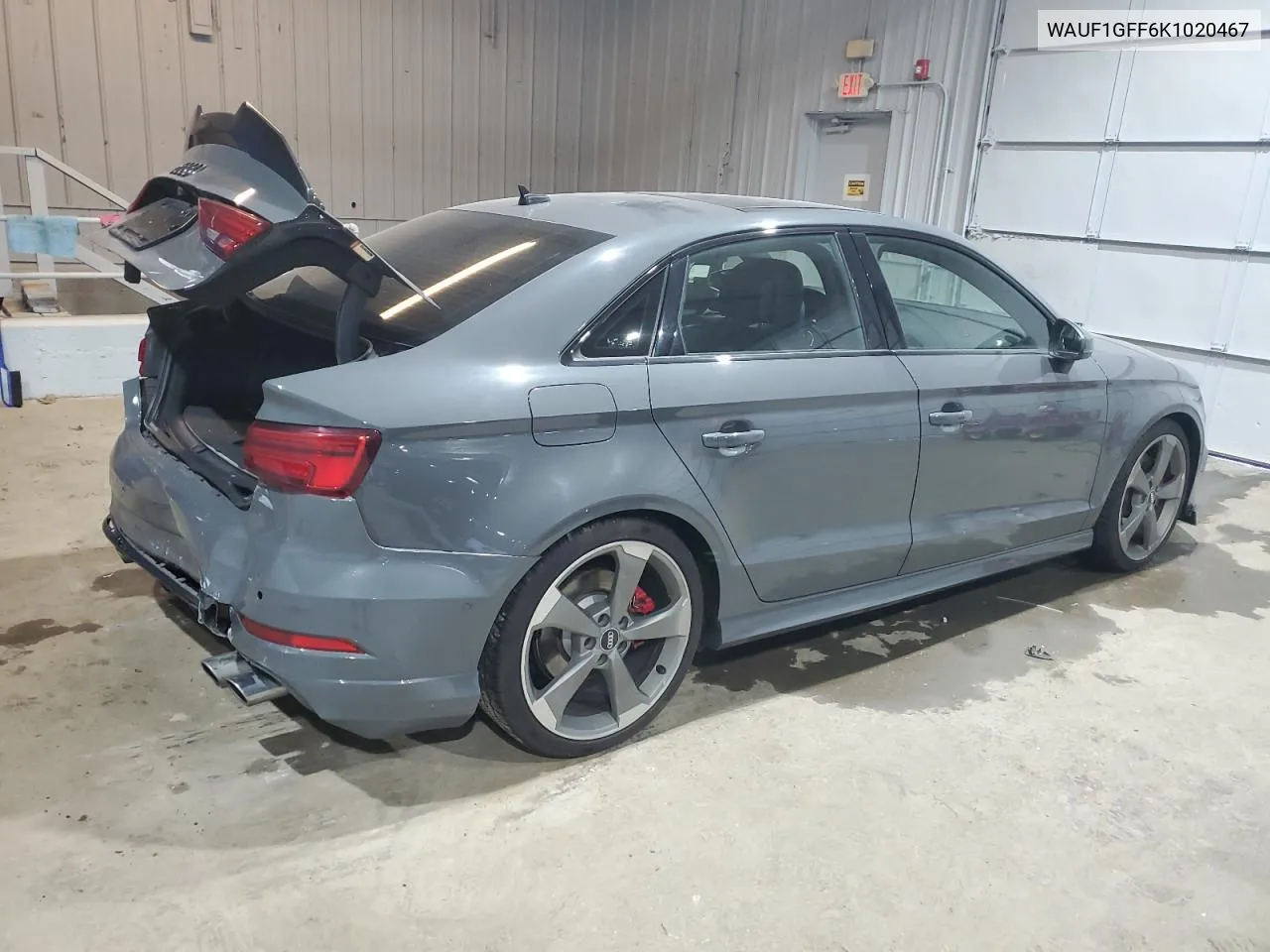 2019 Audi S3 Prestige VIN: WAUF1GFF6K1020467 Lot: 82998144