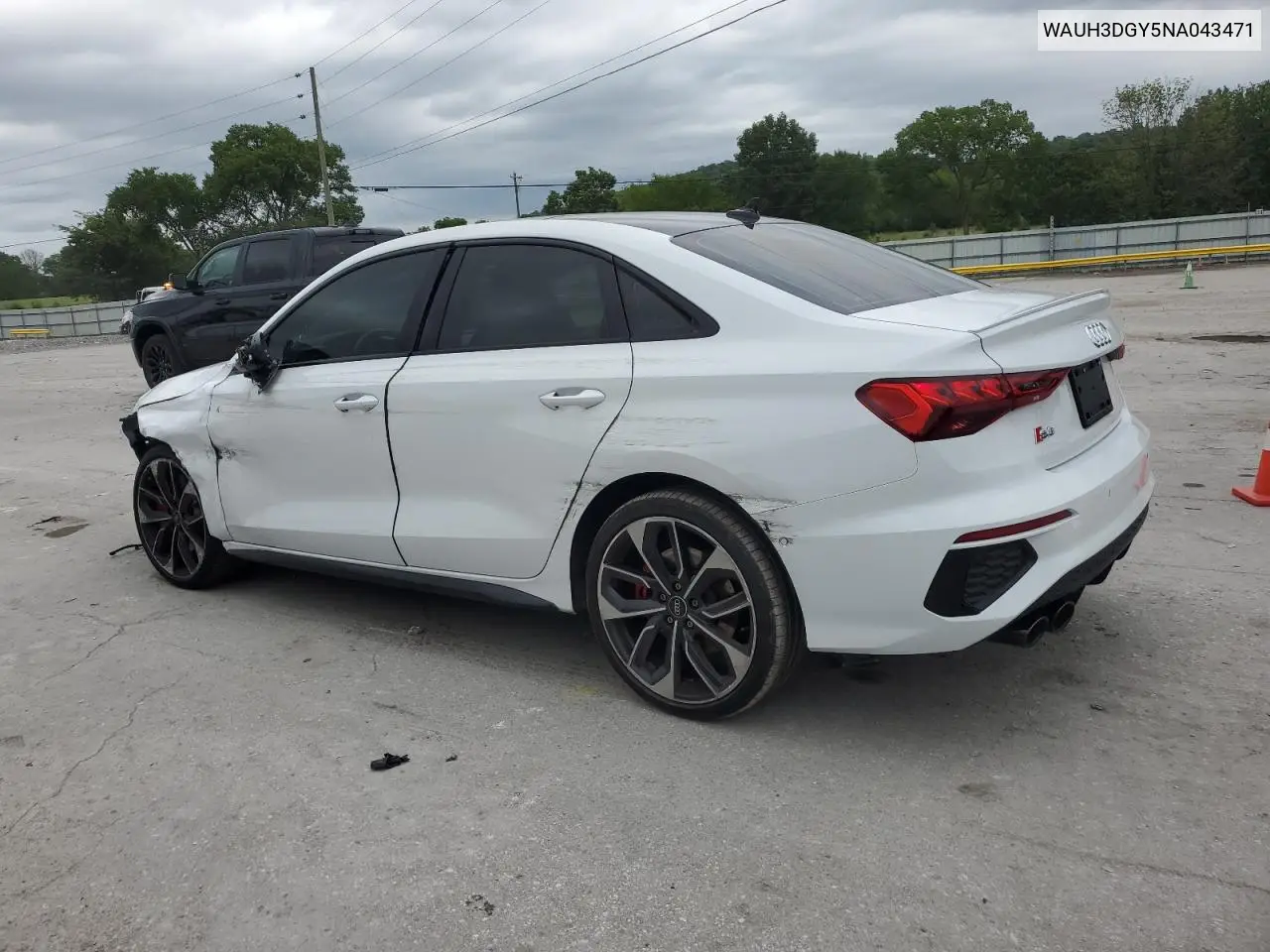 2022 Audi S3 Premium Plus VIN: WAUH3DGY5NA043471 Lot: 61458105