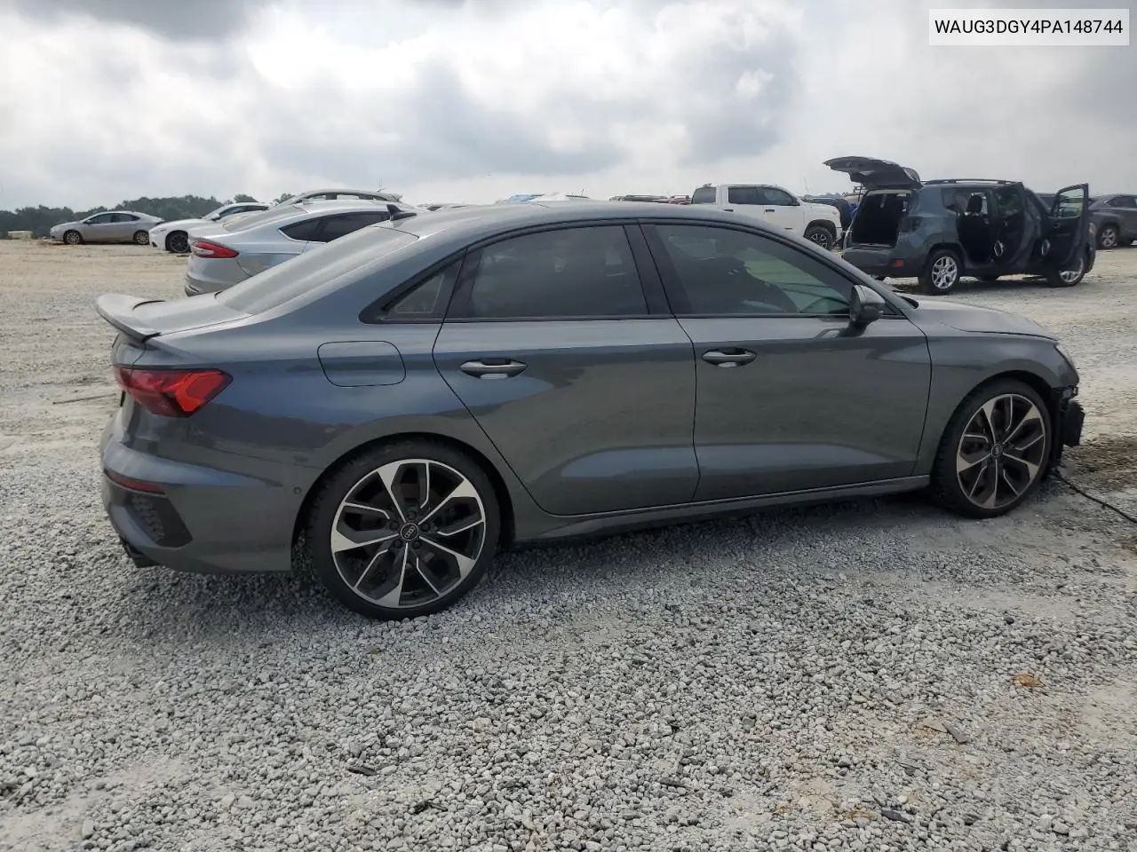2023 Audi S3 Premium VIN: WAUG3DGY4PA148744 Lot: 59388065