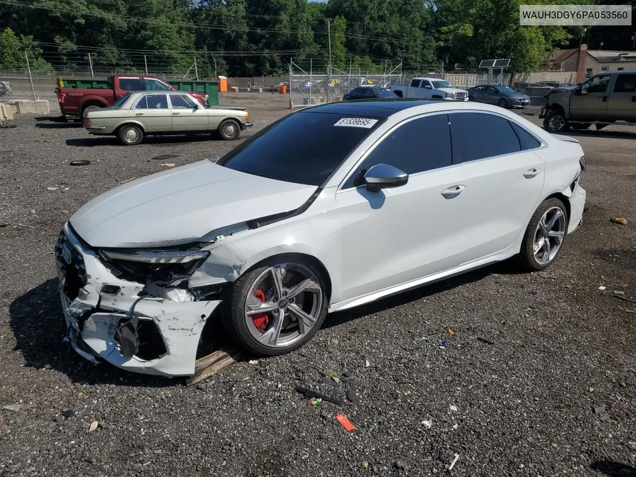 2023 Audi S3 Premium Plus VIN: WAUH3DGY6PA053560 Lot: 61539695