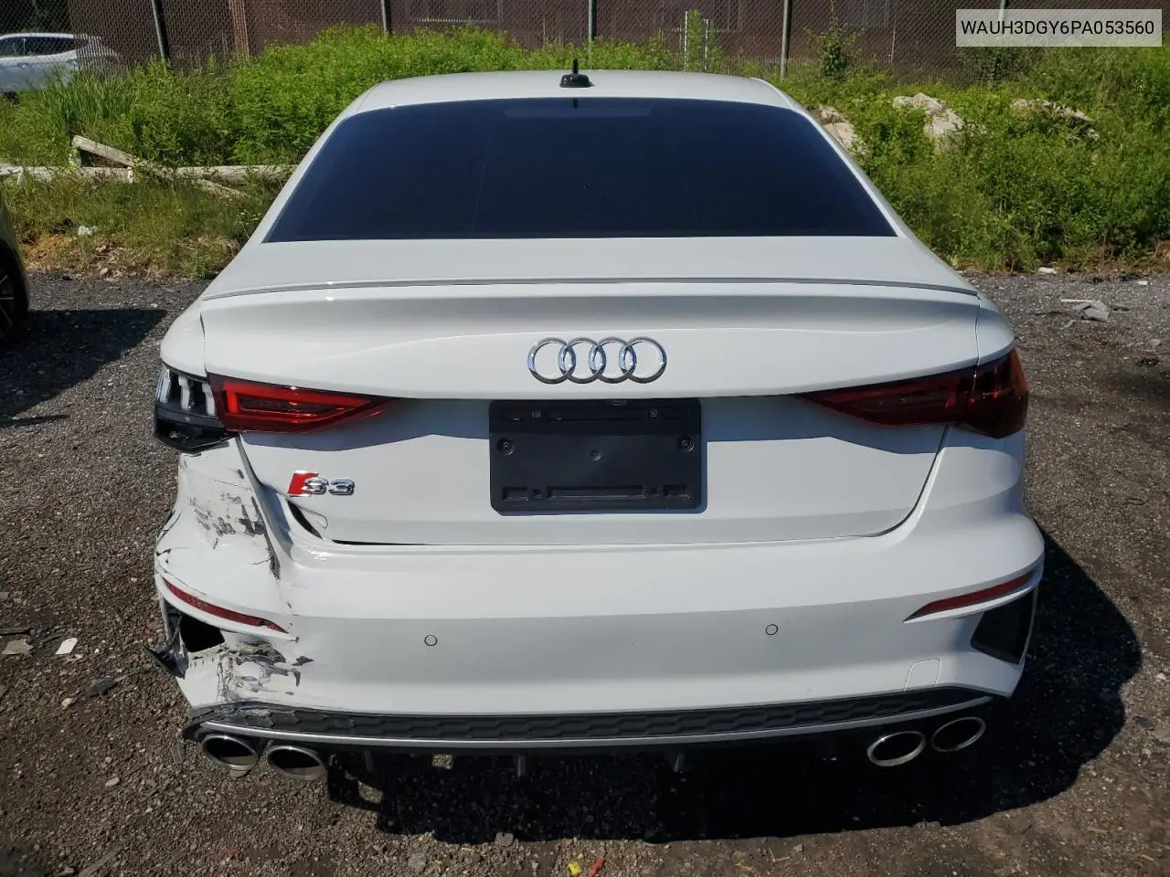 2023 Audi S3 Premium Plus VIN: WAUH3DGY6PA053560 Lot: 61539695