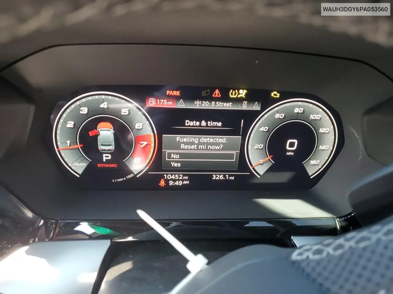 2023 Audi S3 Premium Plus VIN: WAUH3DGY6PA053560 Lot: 61539695
