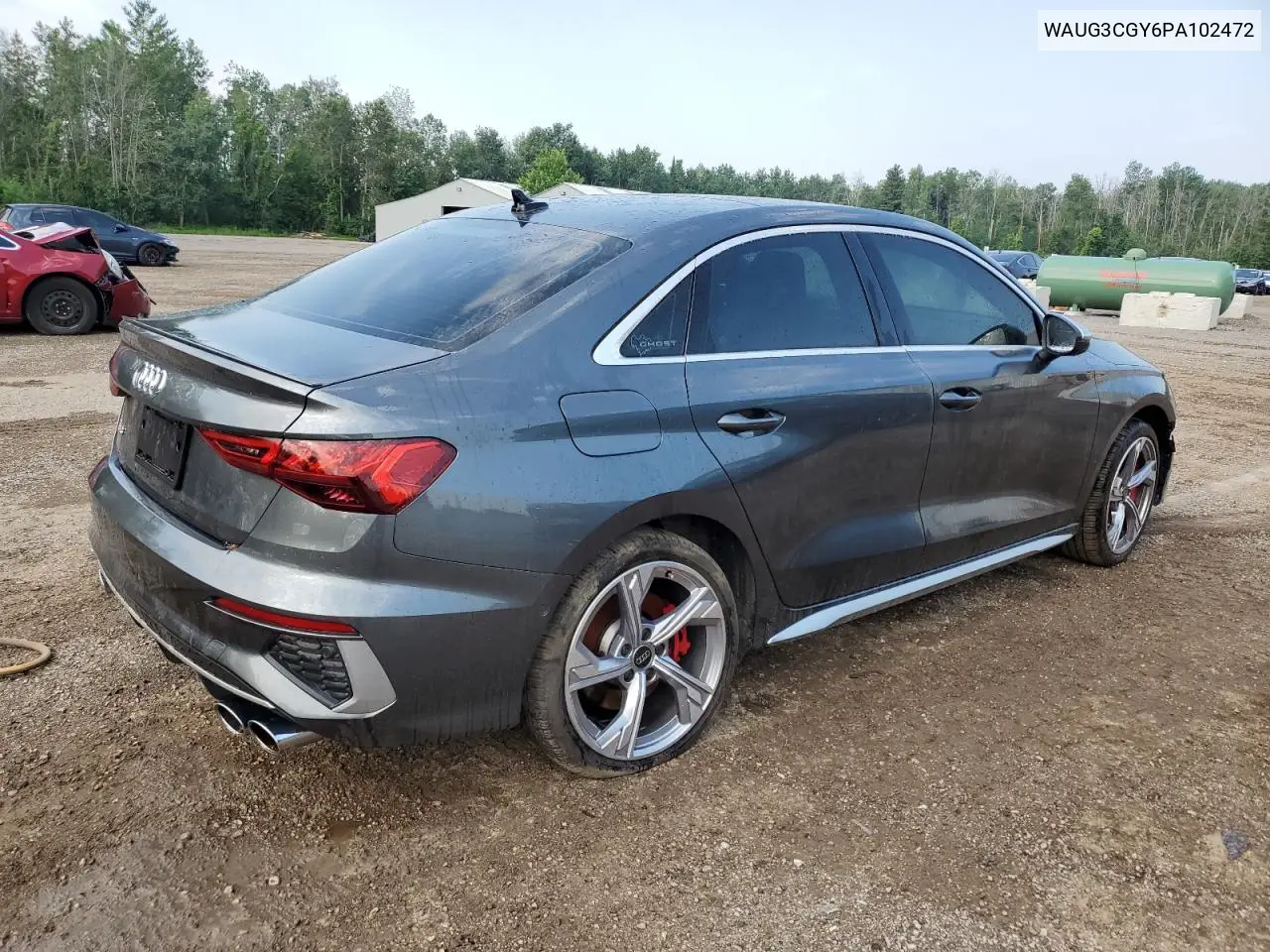2023 Audi S3 Premium VIN: WAUG3CGY6PA102472 Lot: 63272125