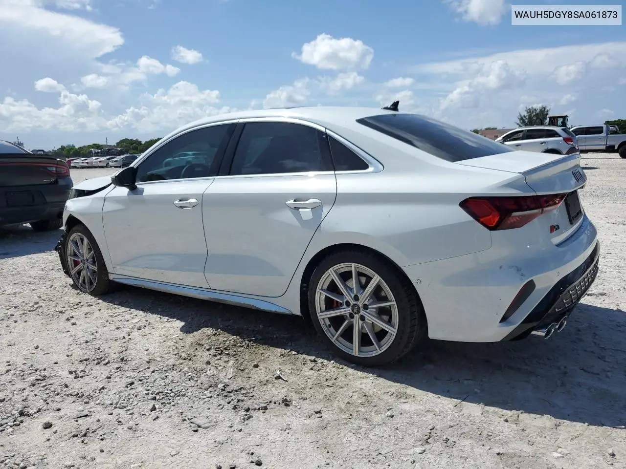 2025 Audi S3 Premium Plus VIN: WAUH5DGY8SA061873 Lot: 60205095