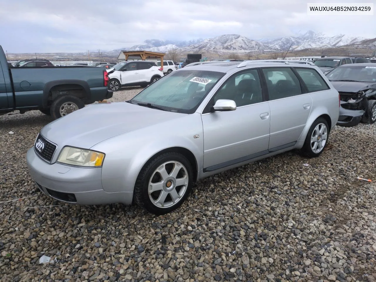 2002 Audi S6 Avant Quattro VIN: WAUXU64B52N034259 Lot: 88550695