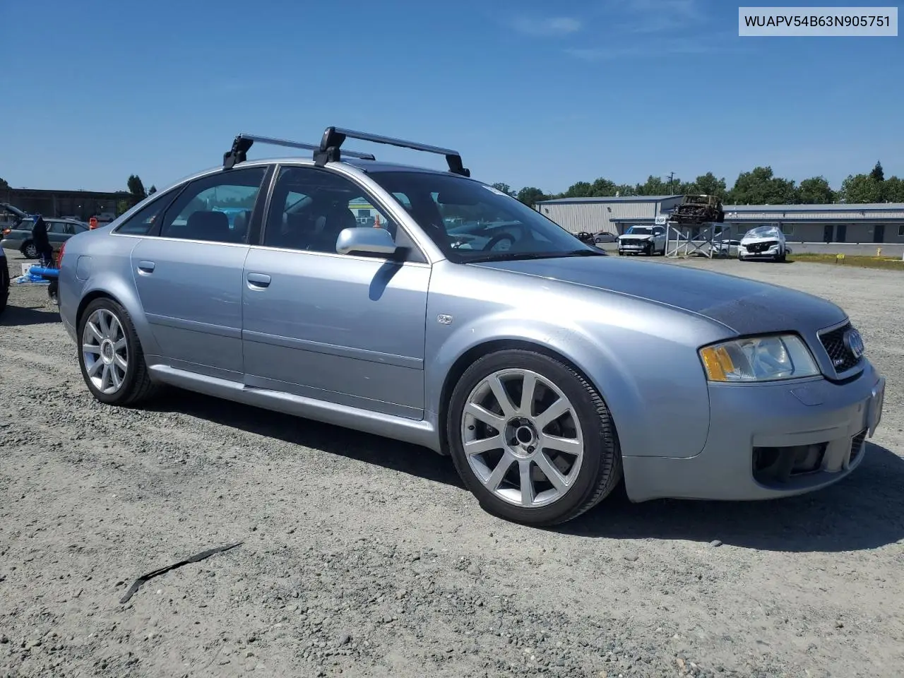 2003 Audi Rs6 VIN: WUAPV54B63N905751 Lot: 55178165