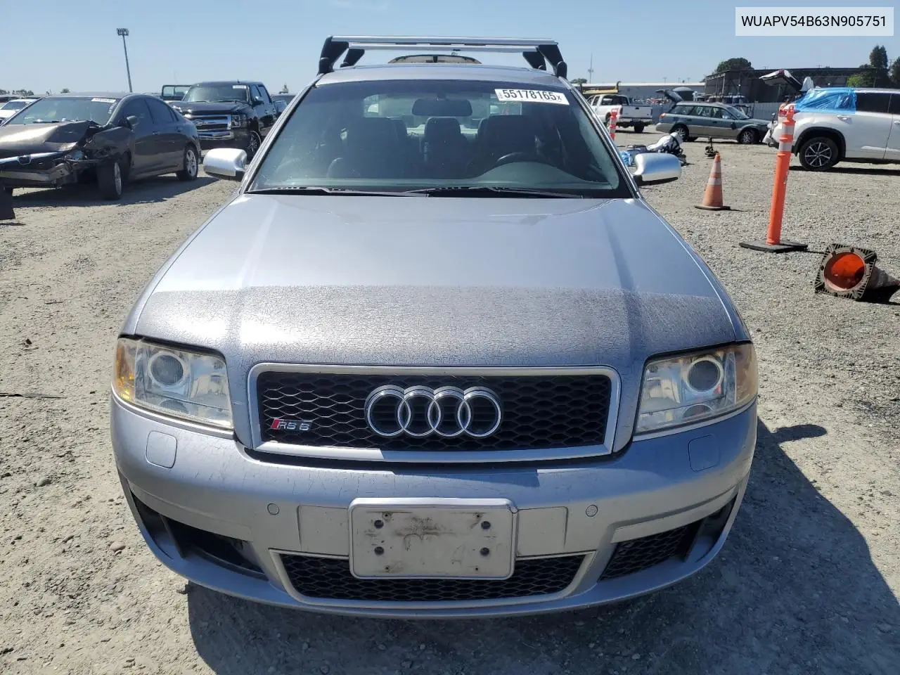 2003 Audi Rs6 VIN: WUAPV54B63N905751 Lot: 55178165