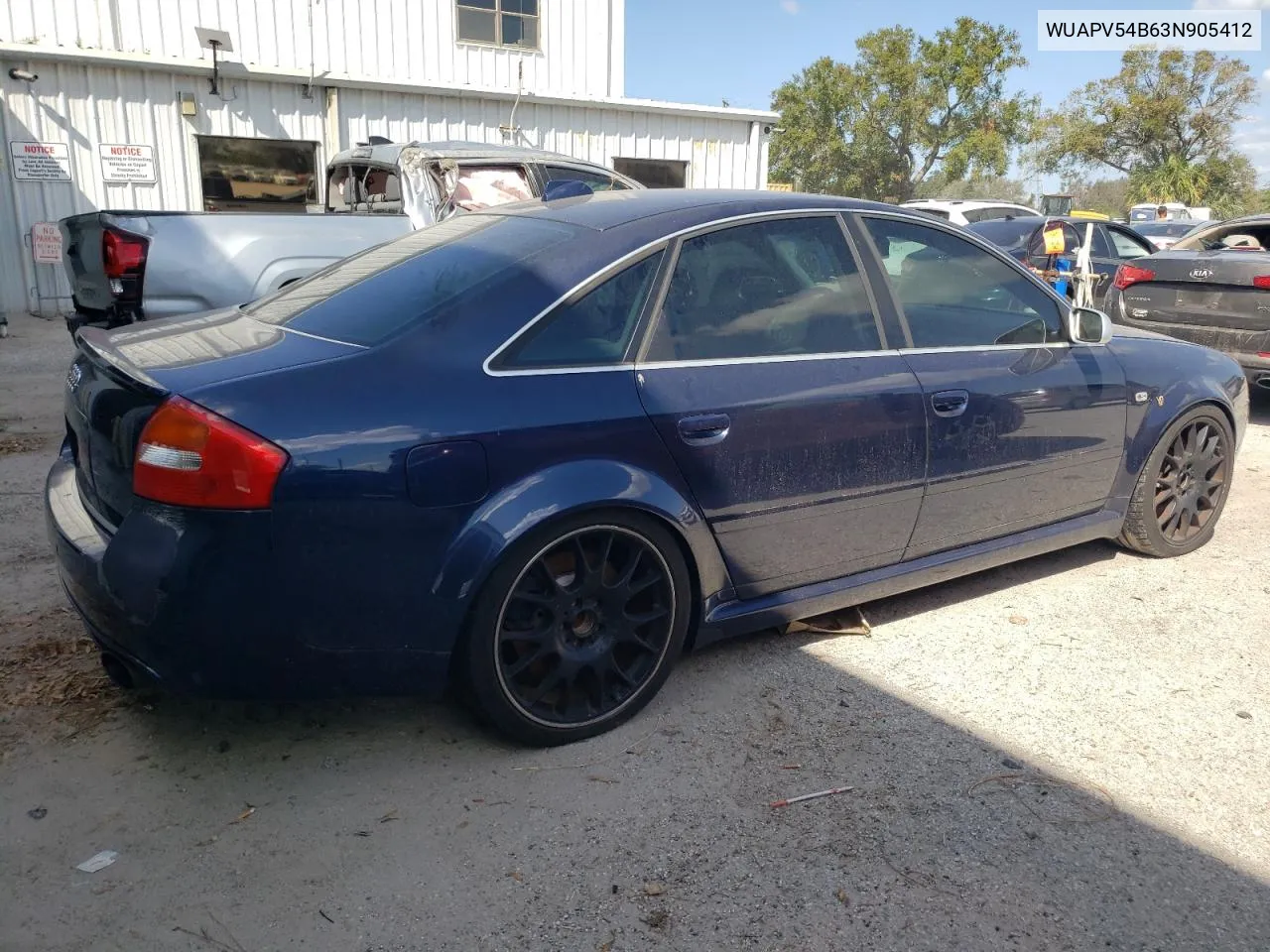 2003 Audi Rs6 VIN: WUAPV54B63N905412 Lot: 76925444