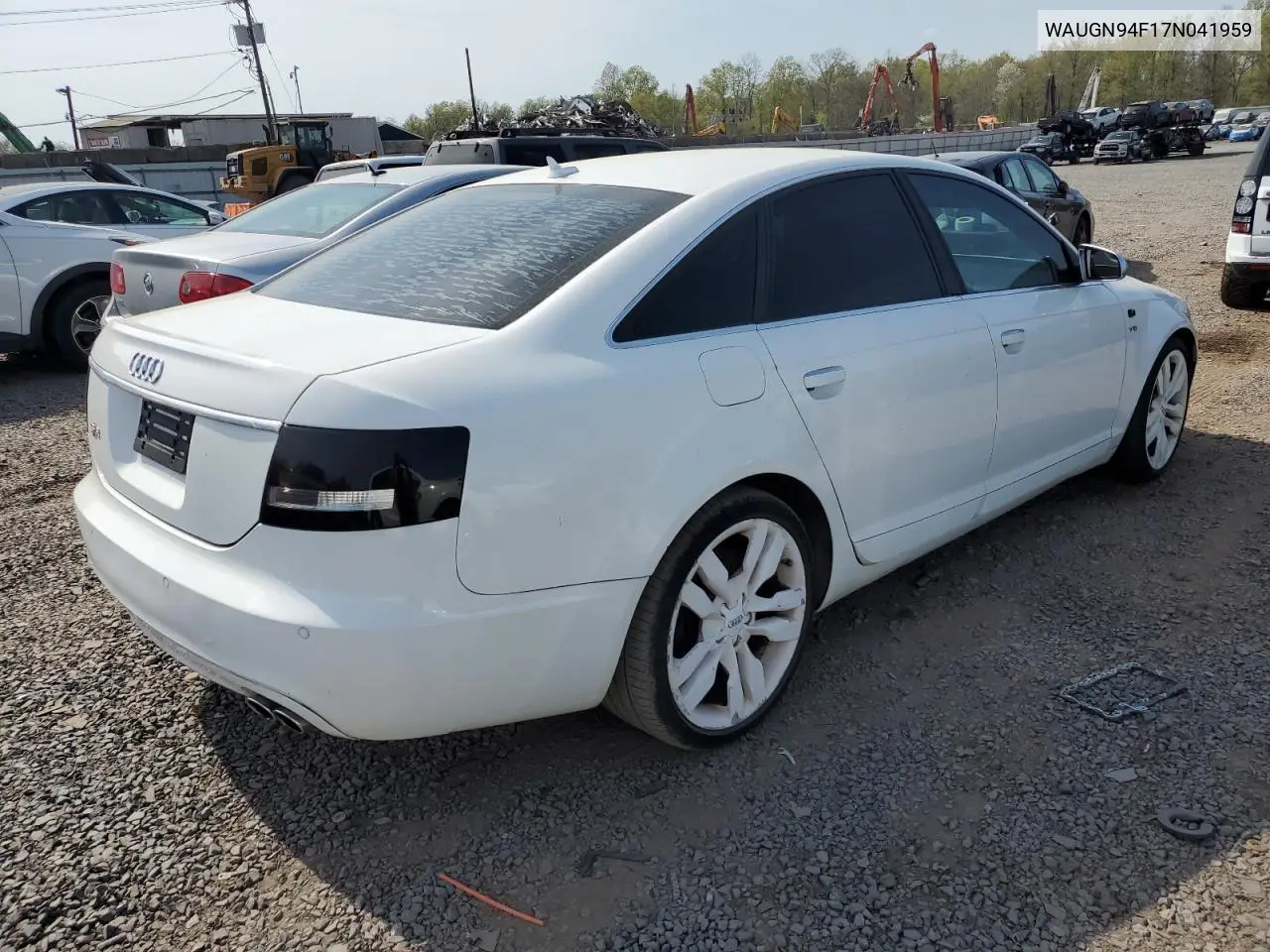 2007 Audi S6 Quattro VIN: WAUGN94F17N041959 Lot: 53682645