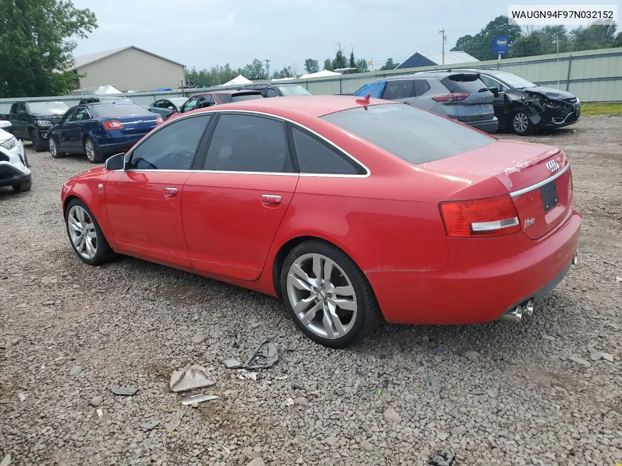 2007 Audi S6 Quattro VIN: WAUGN94F97N032152 Lot: 62535245