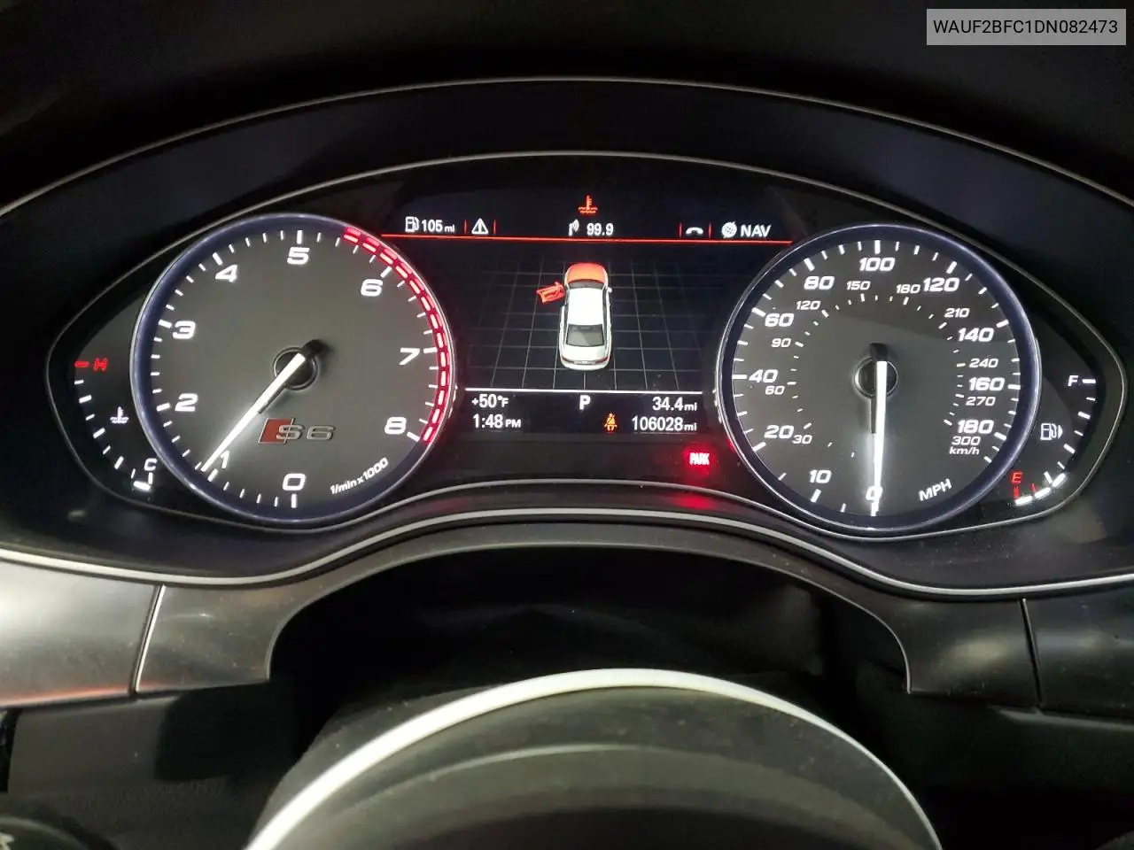2013 Audi S6 VIN: WAUF2BFC1DN082473 Lot: 53113055