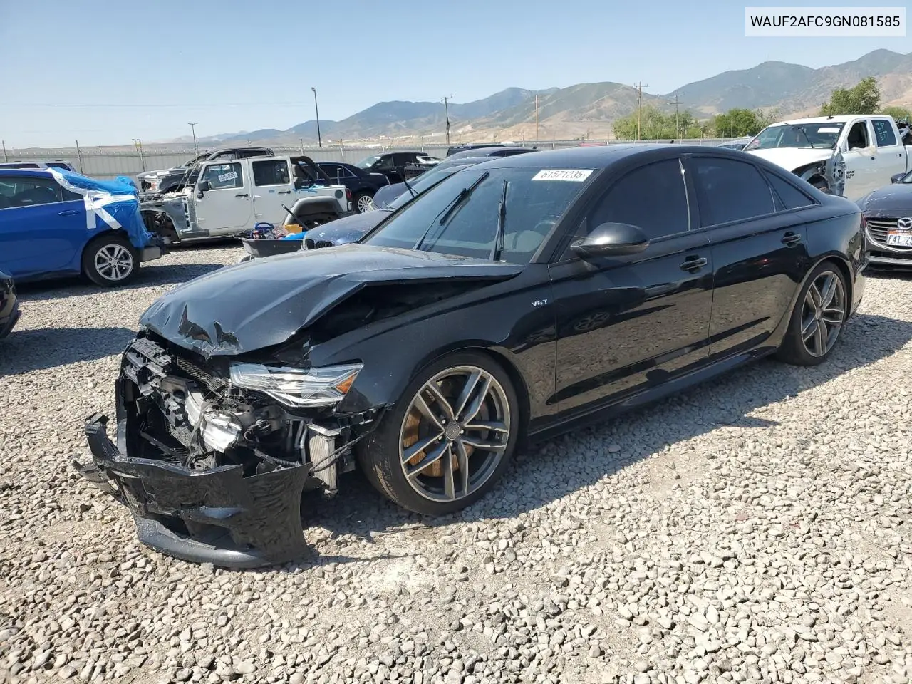 2016 Audi S6 Premium Plus VIN: WAUF2AFC9GN081585 Lot: 61571235