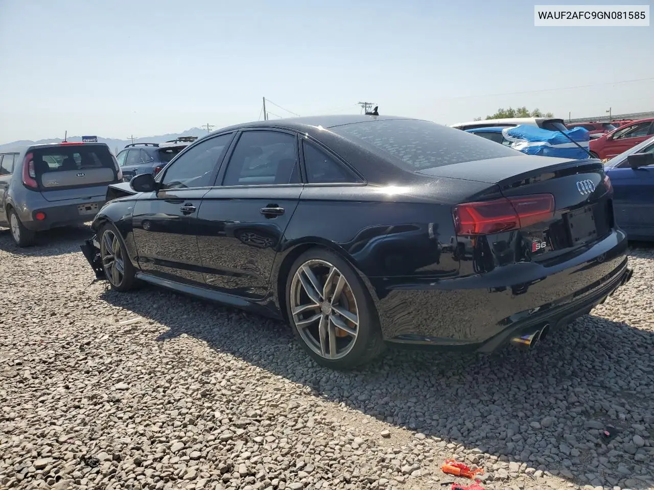 2016 Audi S6 Premium Plus VIN: WAUF2AFC9GN081585 Lot: 61571235