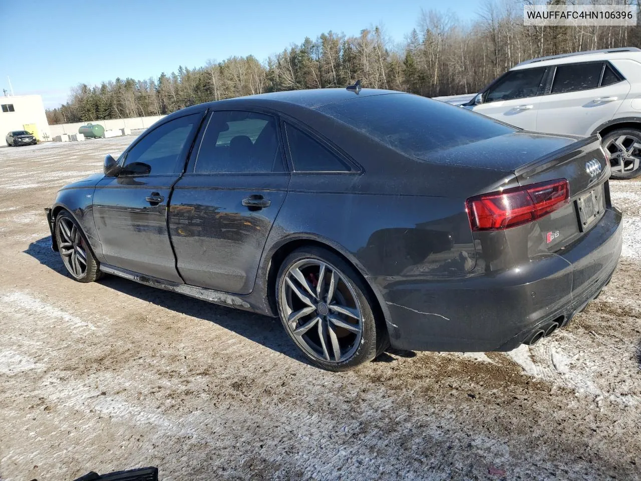 2017 Audi S6 Premium Plus VIN: WAUFFAFC4HN106396 Lot: 84197564