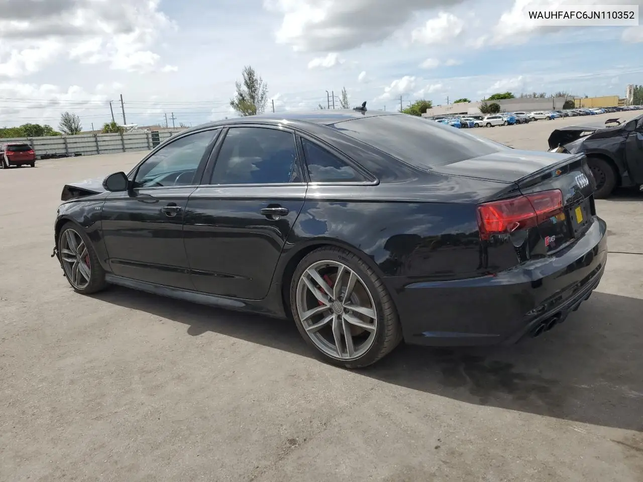 2018 Audi S6 Prestige VIN: WAUHFAFC6JN110352 Lot: 59962995