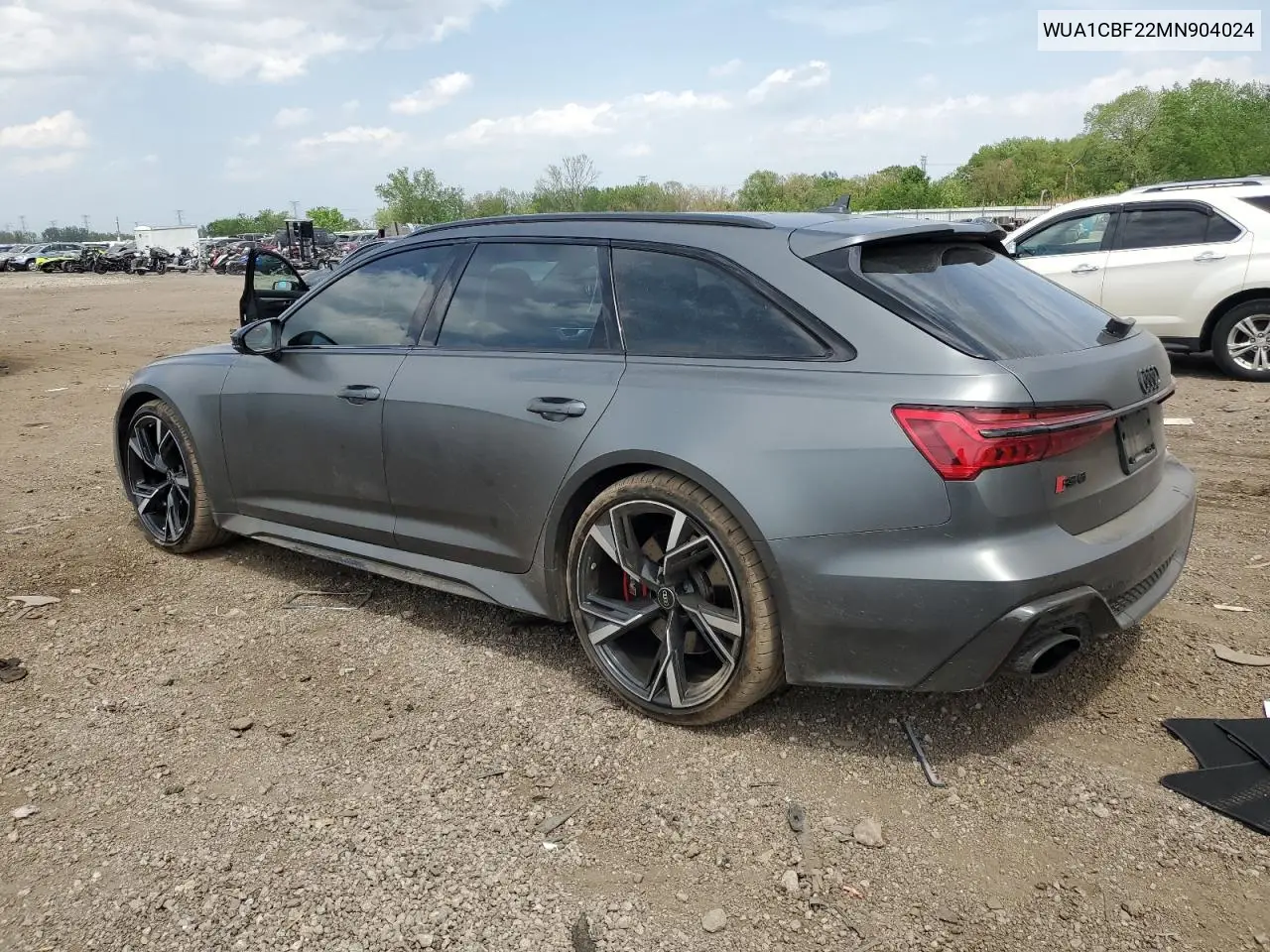 2021 Audi Rs6 VIN: WUA1CBF22MN904024 Lot: 57247635