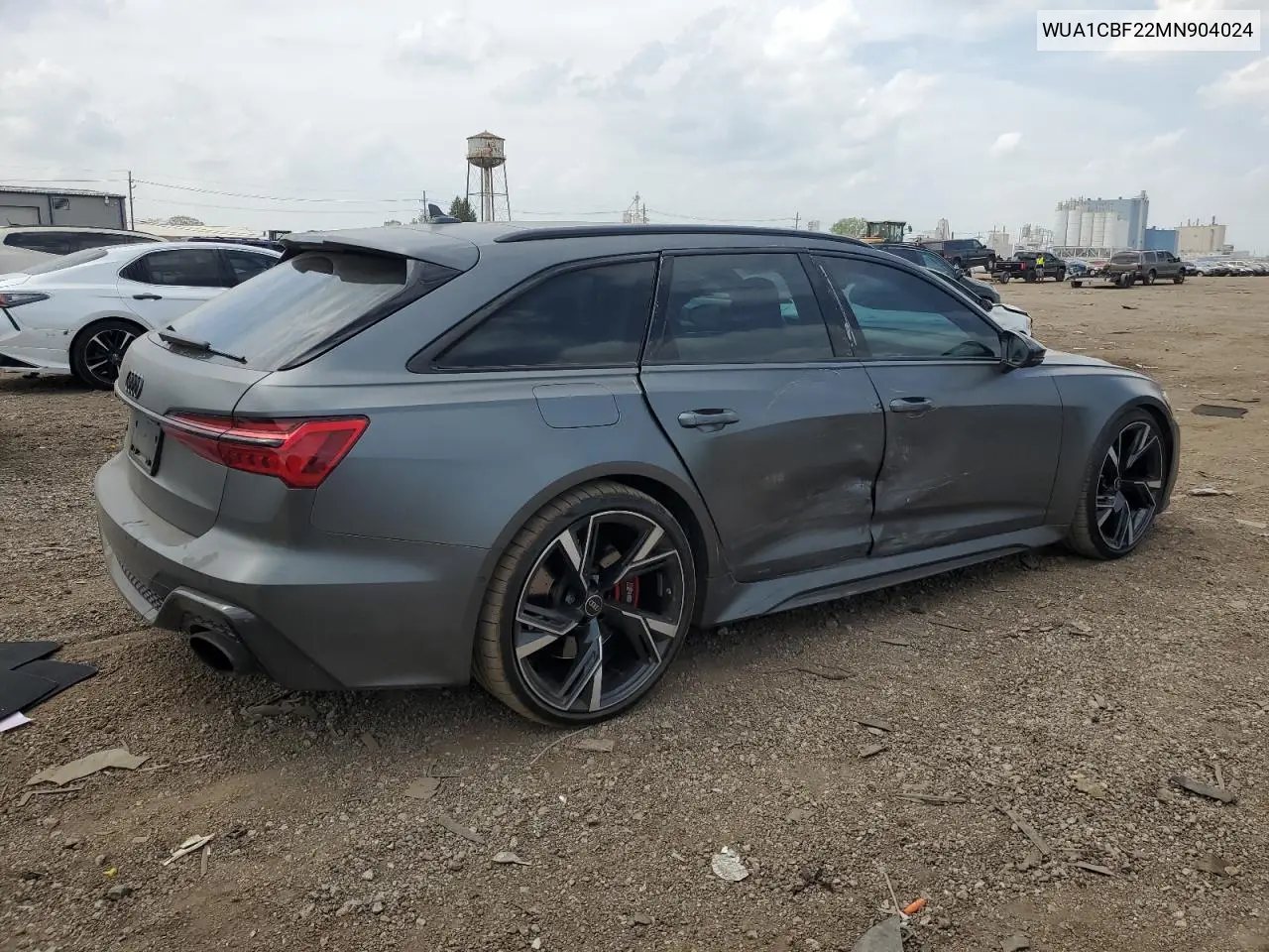 2021 Audi Rs6 VIN: WUA1CBF22MN904024 Lot: 57247635