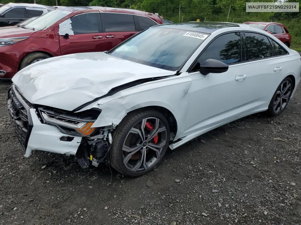 2025 Audi S6 Prestige VIN: WAUFFBF21SN029314 Lot: 61800845