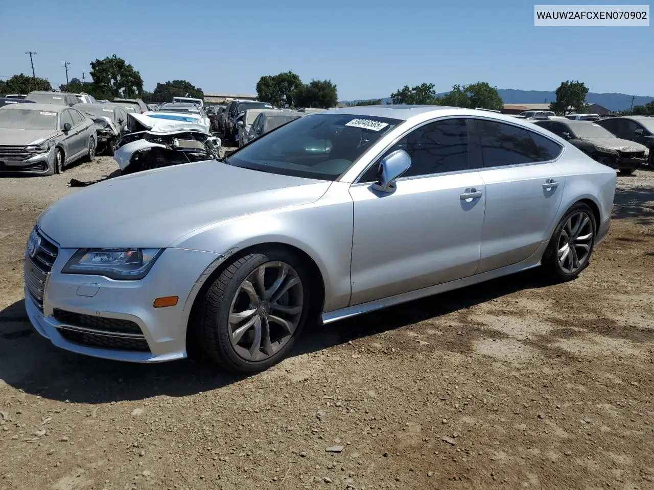 2014 Audi S7 Premium VIN: WAUW2AFCXEN070902 Lot: 59046585