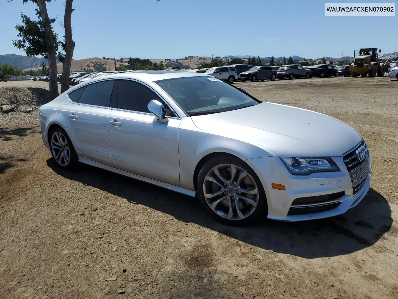 2014 Audi S7 Premium VIN: WAUW2AFCXEN070902 Lot: 59046585
