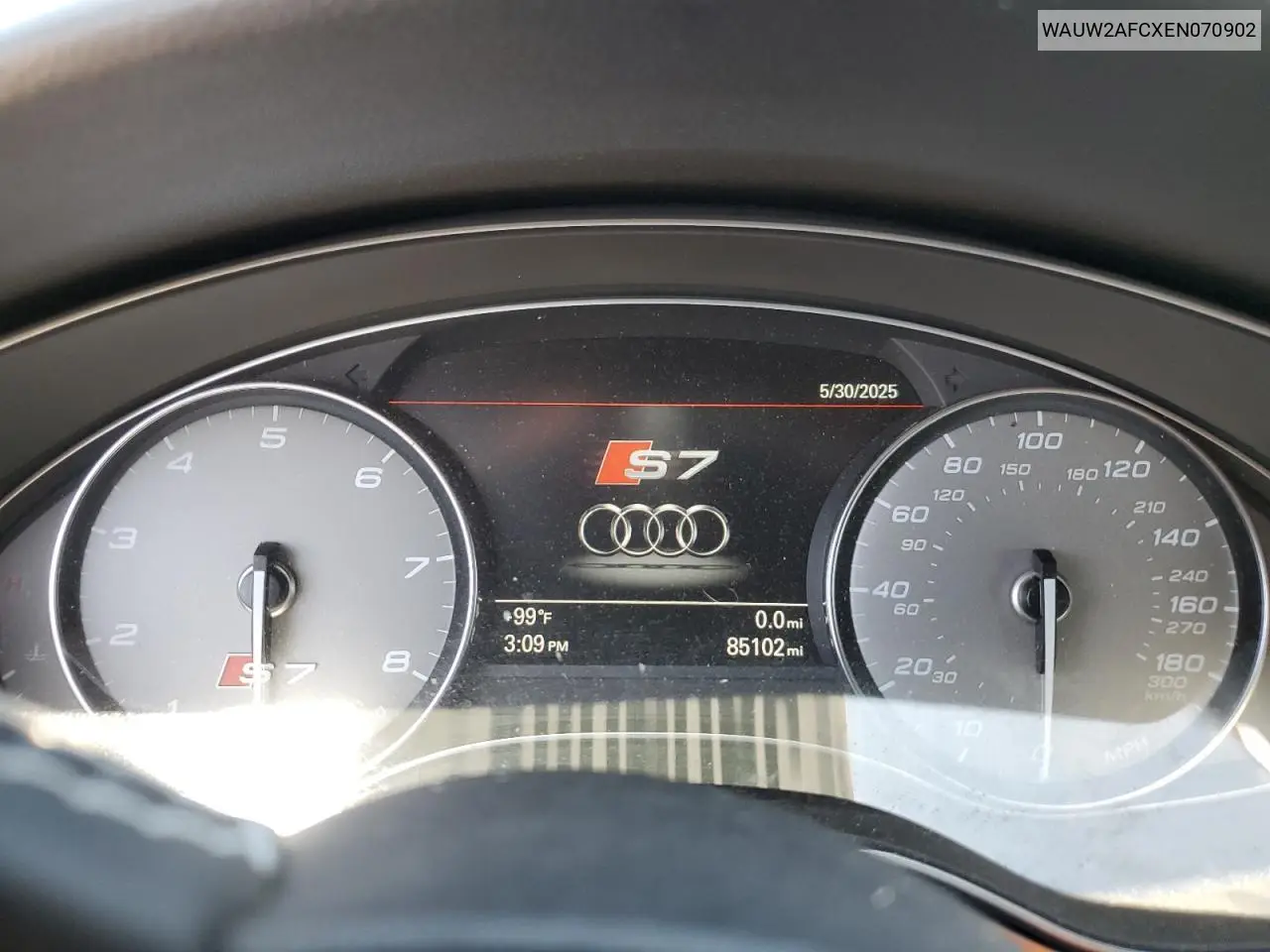 2014 Audi S7 Premium VIN: WAUW2AFCXEN070902 Lot: 59046585