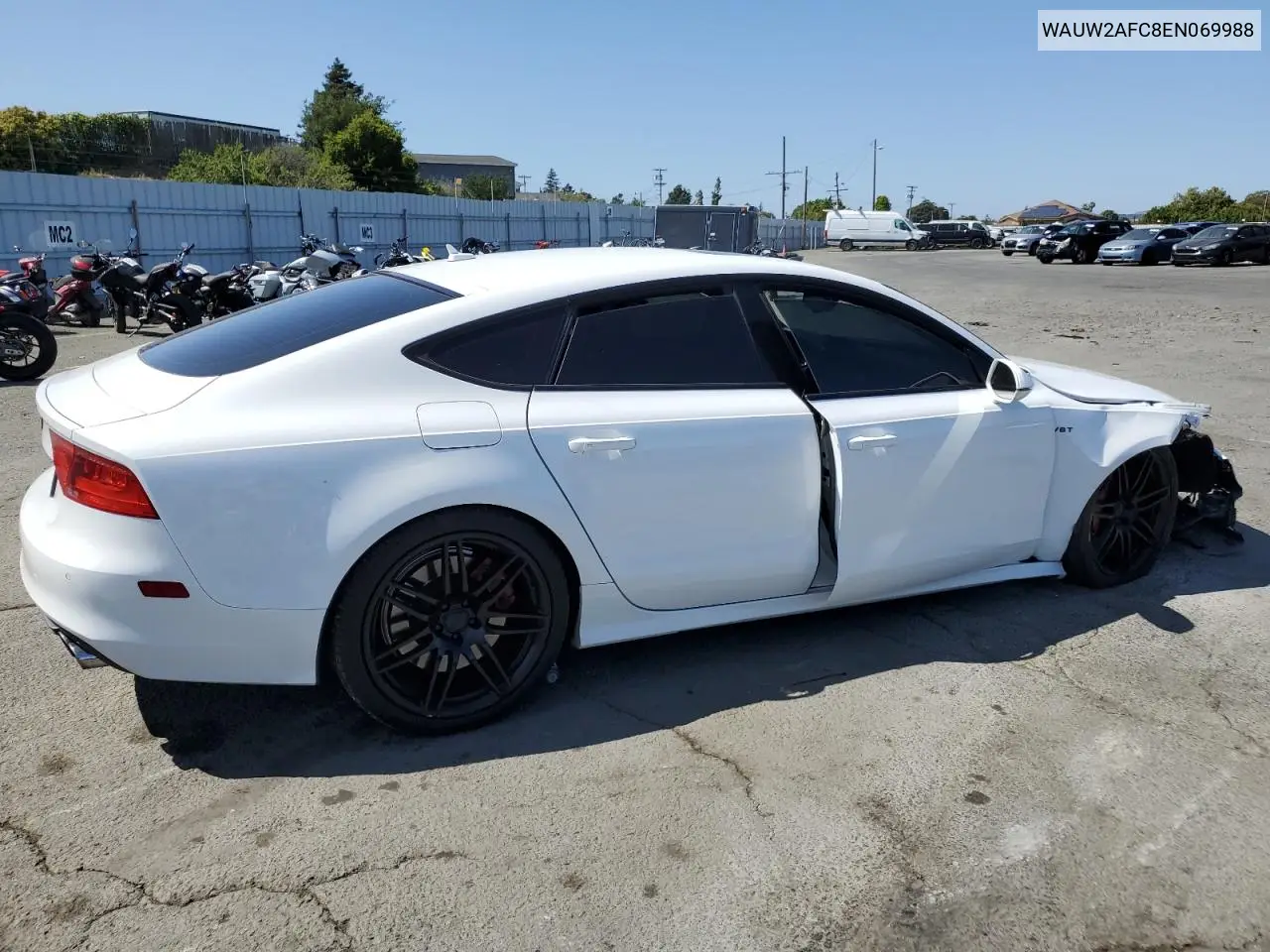 2014 Audi S7 Premium VIN: WAUW2AFC8EN069988 Lot: 61421105
