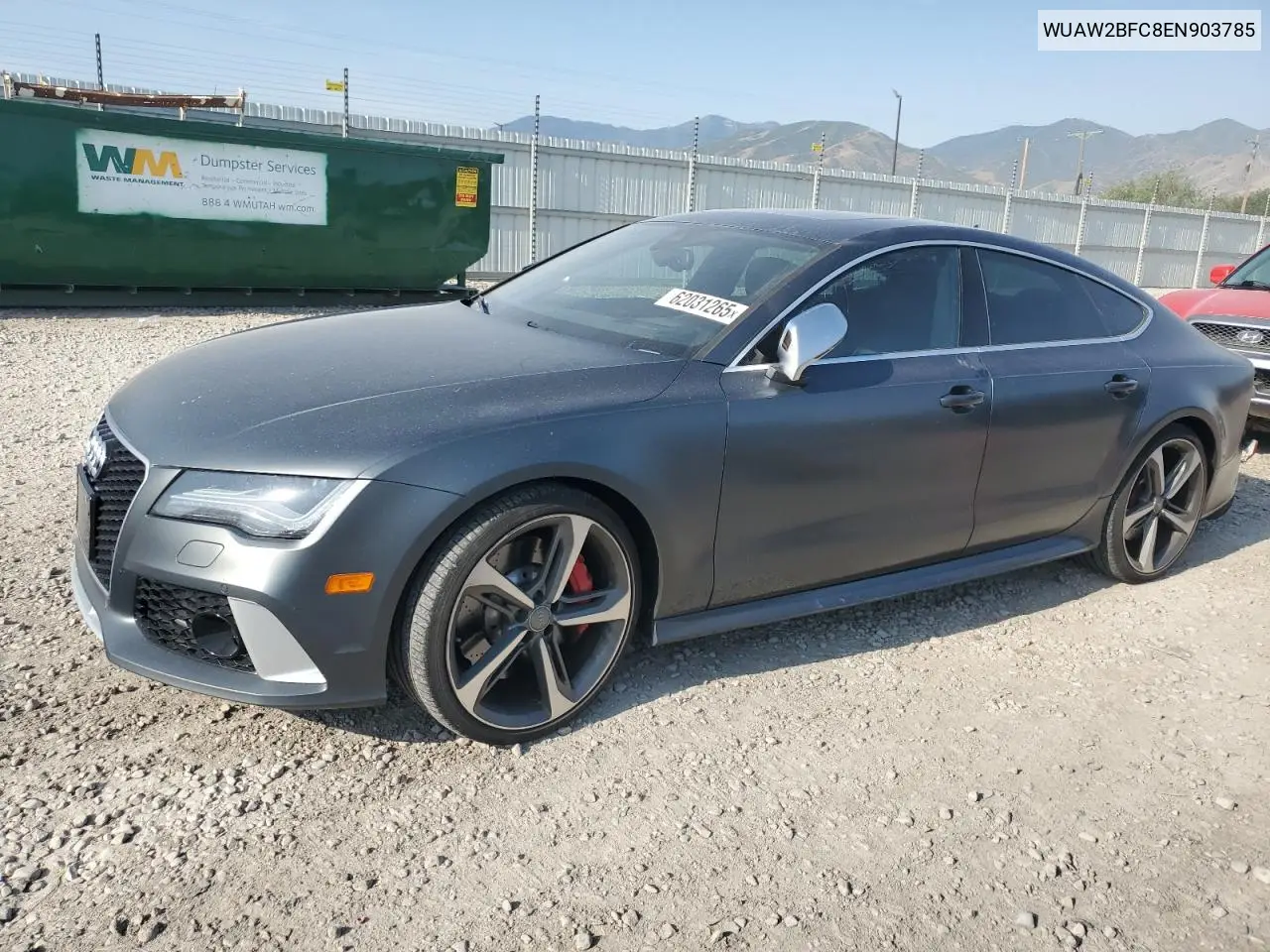2014 Audi Rs7 VIN: WUAW2BFC8EN903785 Lot: 62031265