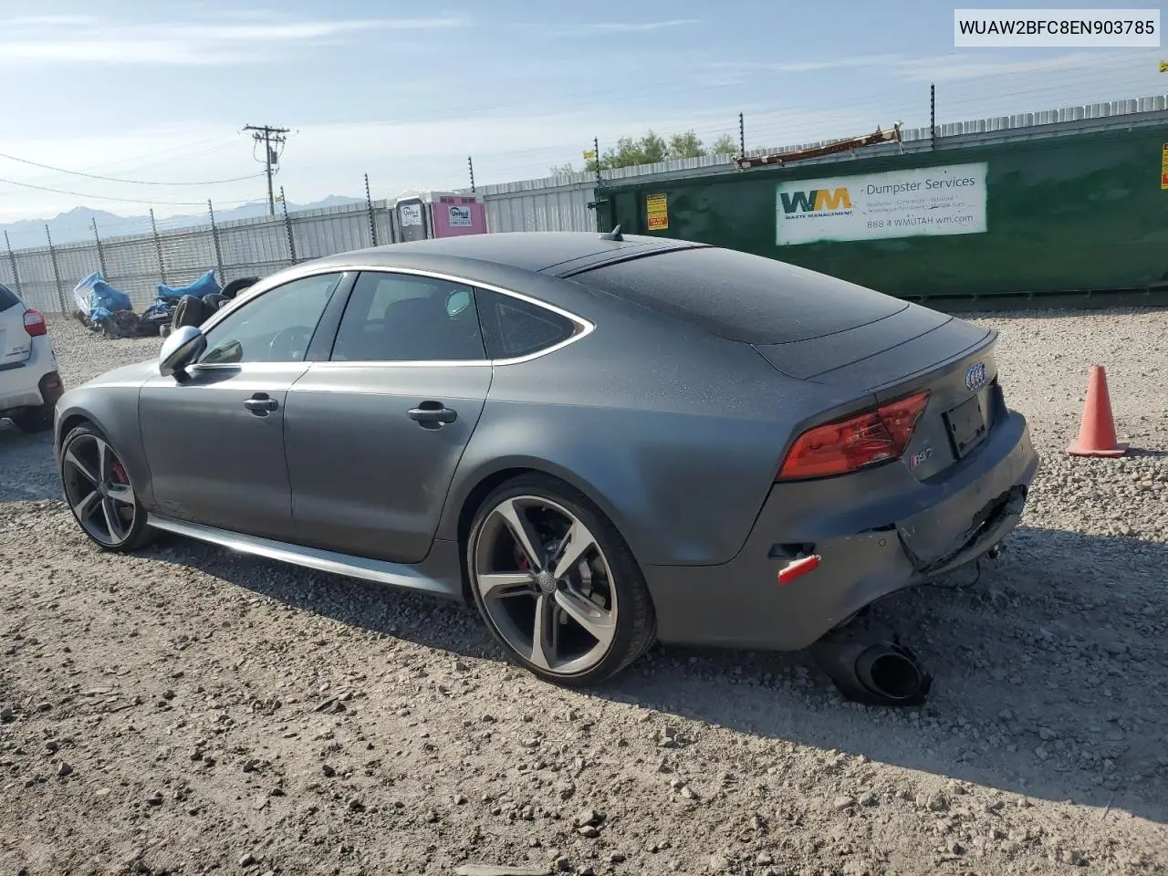 2014 Audi Rs7 VIN: WUAW2BFC8EN903785 Lot: 62031265