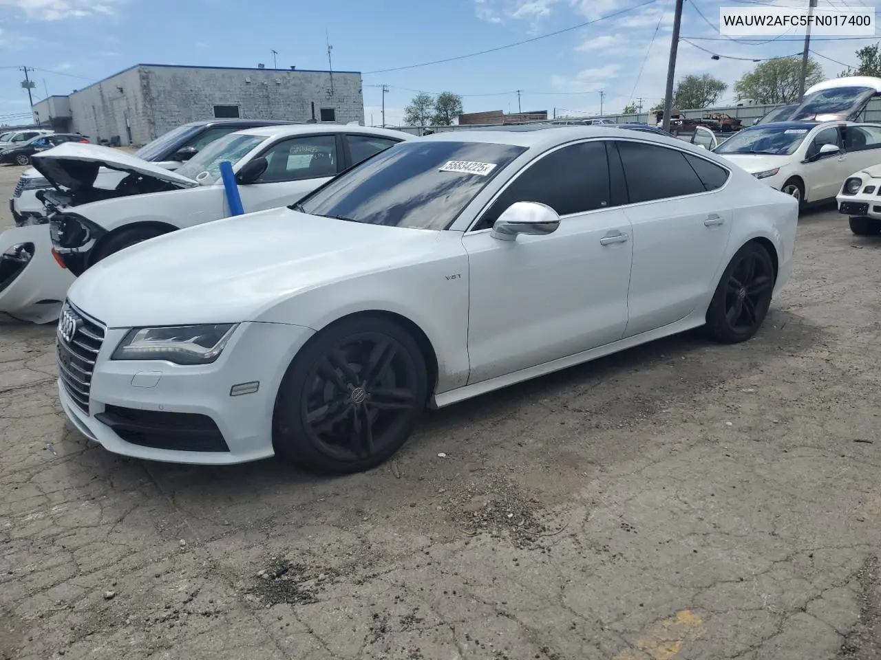 2015 Audi S7 Premium VIN: WAUW2AFC5FN017400 Lot: 55834225