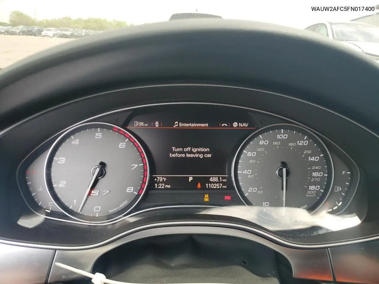 2015 Audi S7 Premium VIN: WAUW2AFC5FN017400 Lot: 55834225