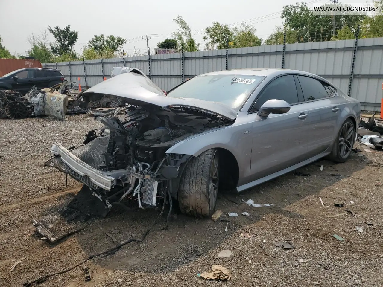 2016 Audi S7 Prestige VIN: WAUW2AFC0GN052864 Lot: 58639145