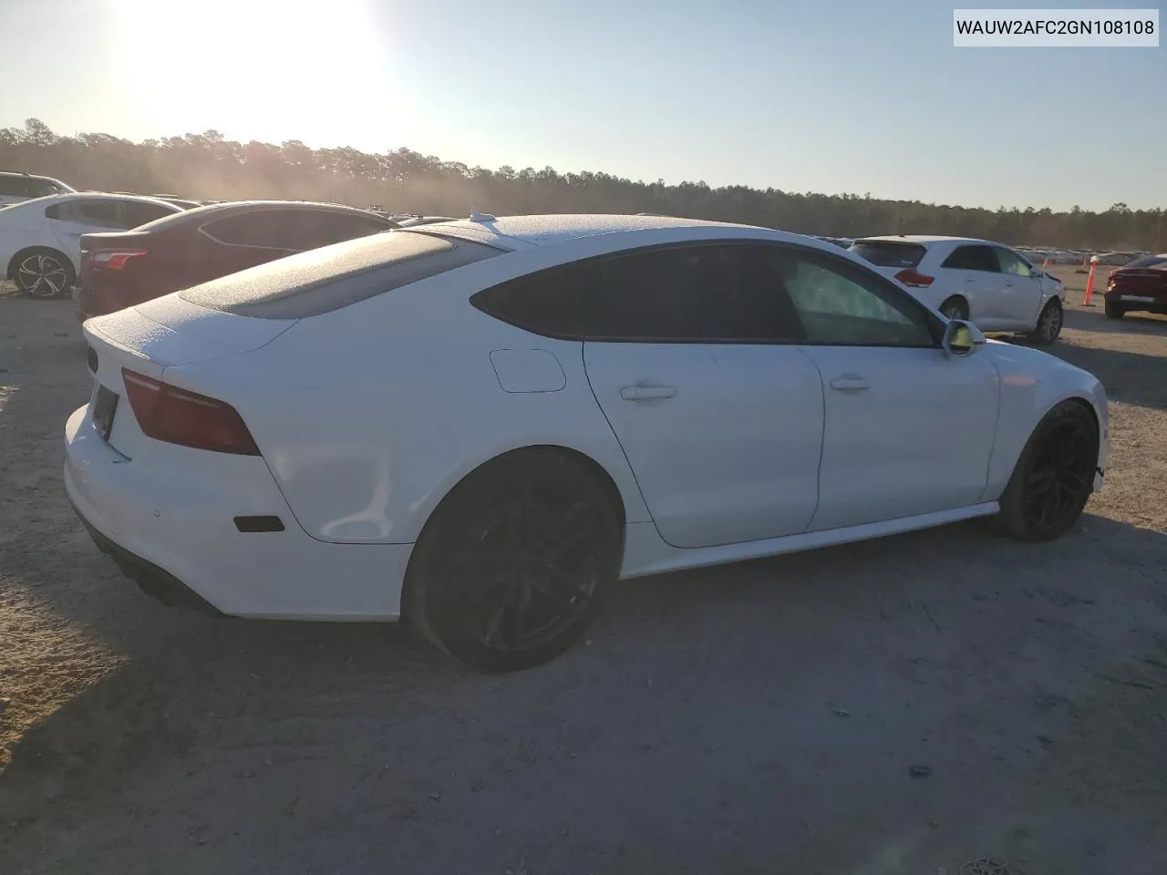 2016 Audi S7 Prestige VIN: WAUW2AFC2GN108108 Lot: 87637755