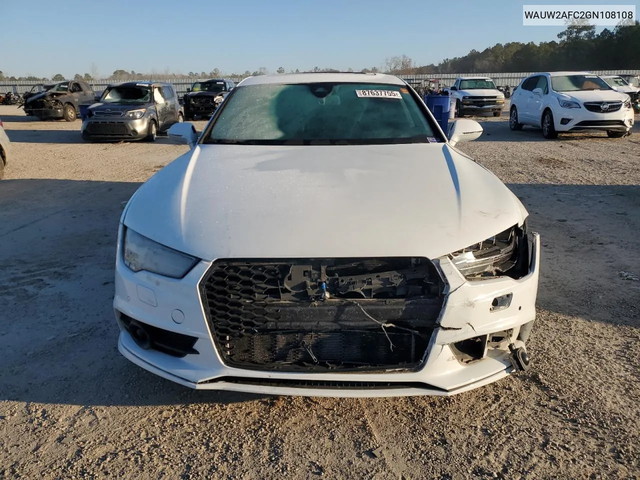 2016 Audi S7 Prestige VIN: WAUW2AFC2GN108108 Lot: 87637755
