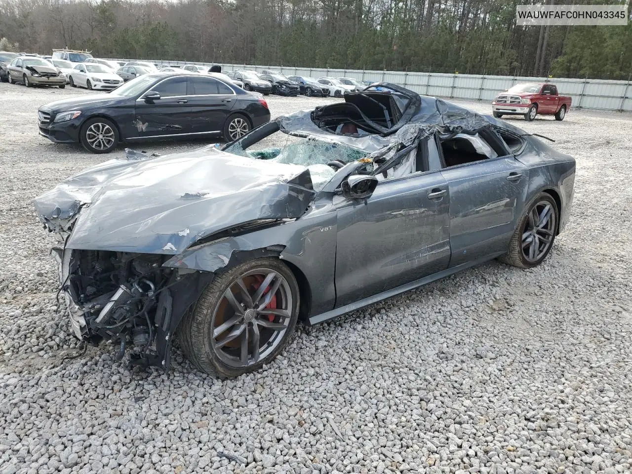 2017 Audi S7 Premium Plus VIN: WAUWFAFC0HN043345 Lot: 47180915