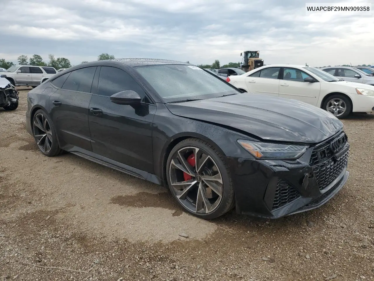 2021 Audi Rs7 VIN: WUAPCBF29MN909358 Lot: 58957985
