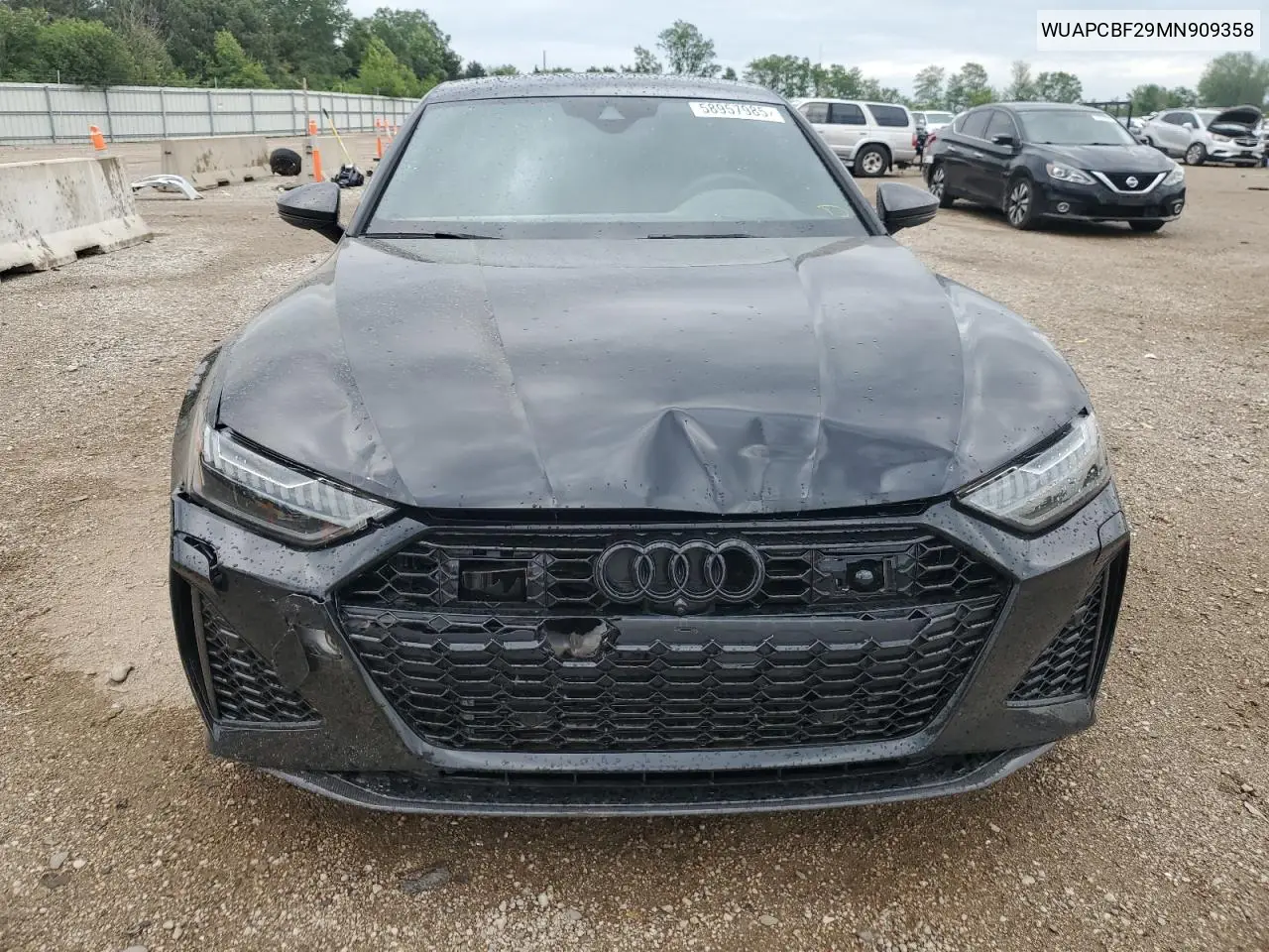 2021 Audi Rs7 VIN: WUAPCBF29MN909358 Lot: 58957985