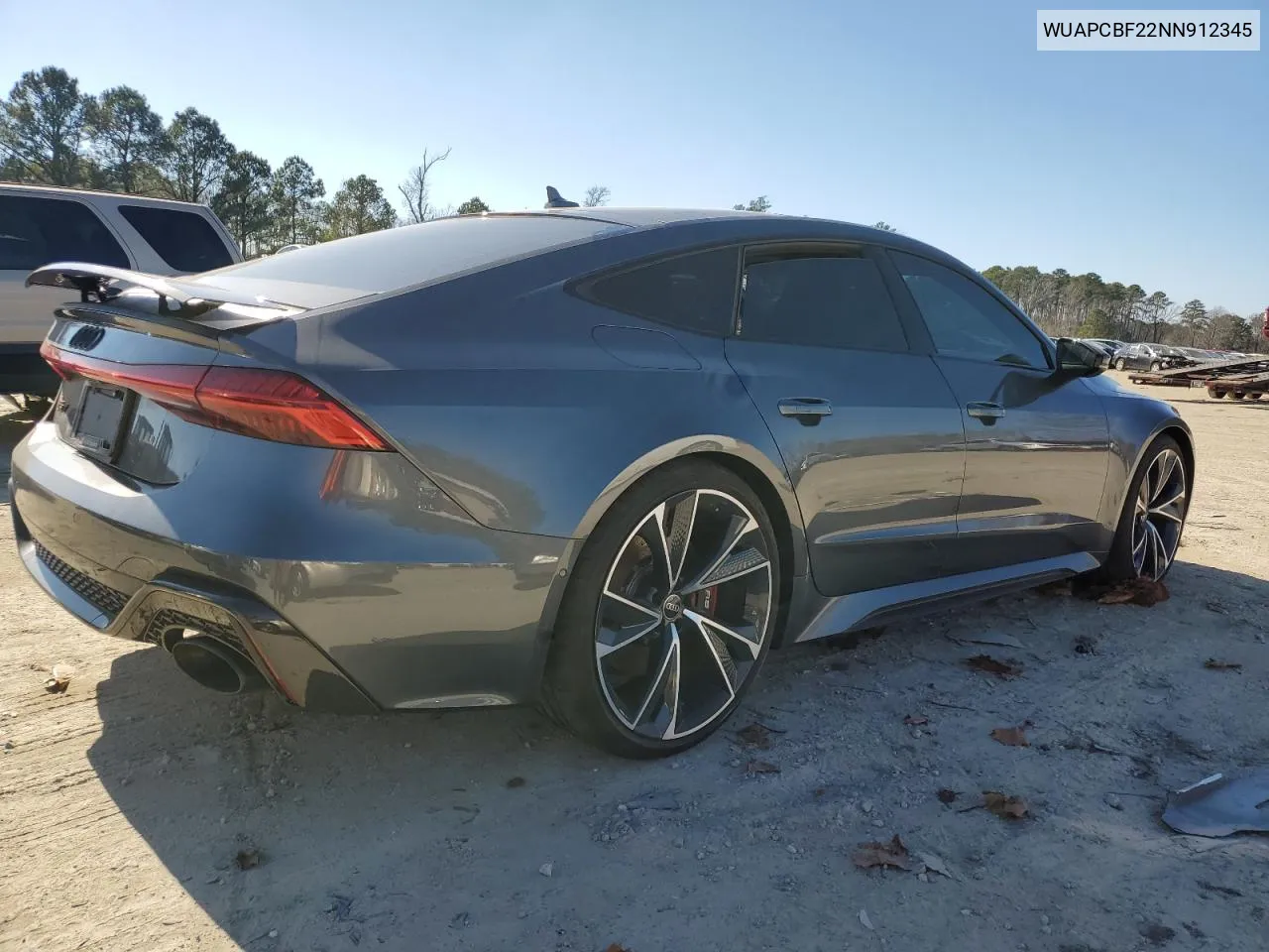 2022 Audi Rs7 VIN: WUAPCBF22NN912345 Lot: 41202044