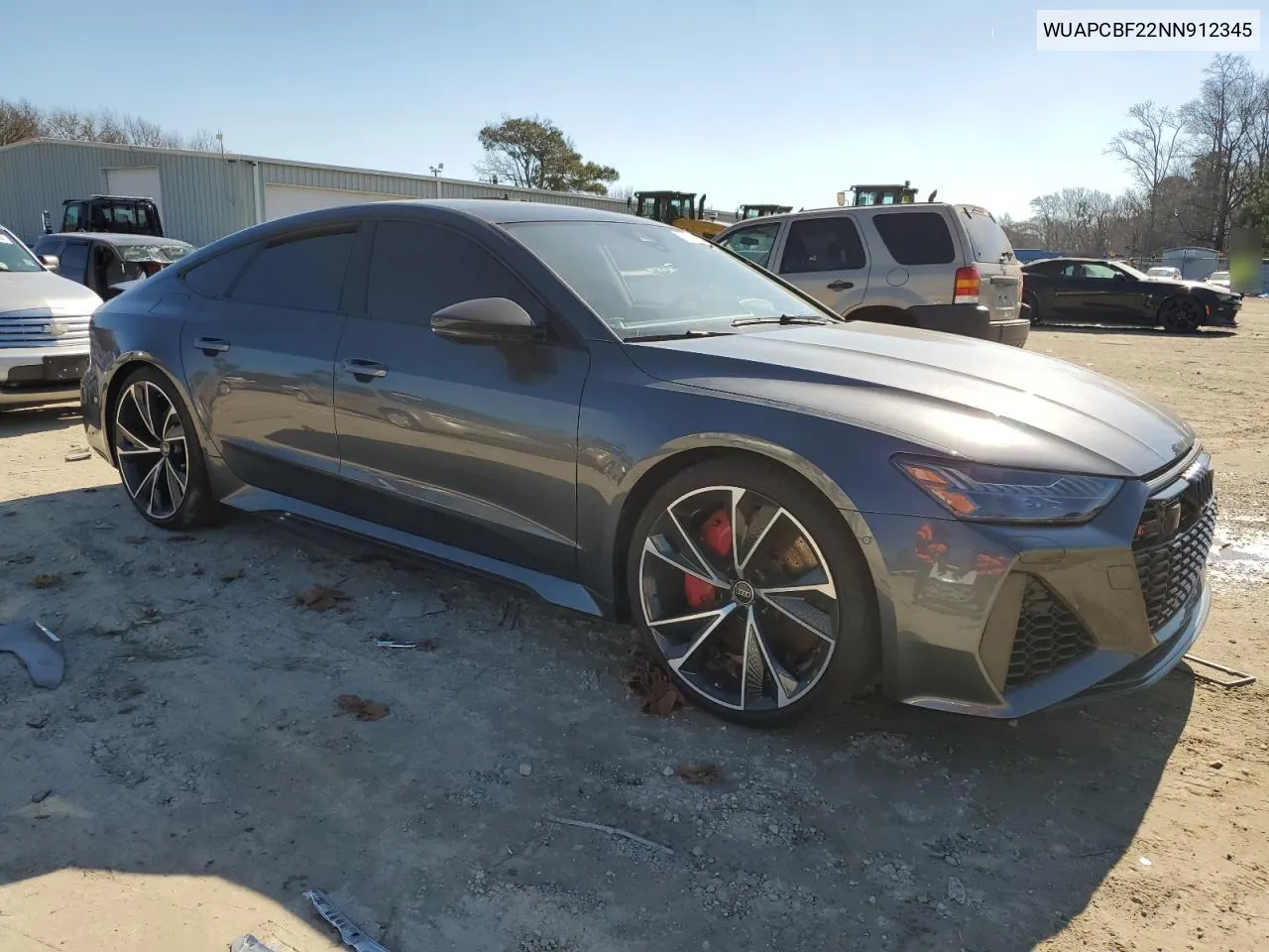 2022 Audi Rs7 VIN: WUAPCBF22NN912345 Lot: 41202044