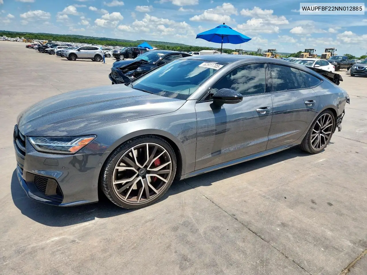 2022 Audi S7 Premium Plus VIN: WAUPFBF22NN012885 Lot: 62911705
