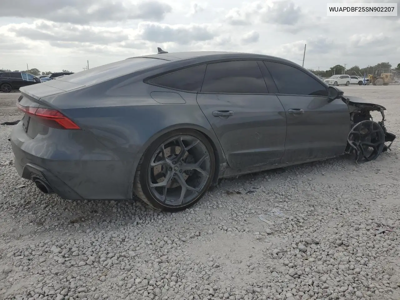 2025 Audi Rs7 VIN: WUAPDBF25SN902207 Lot: 53707525