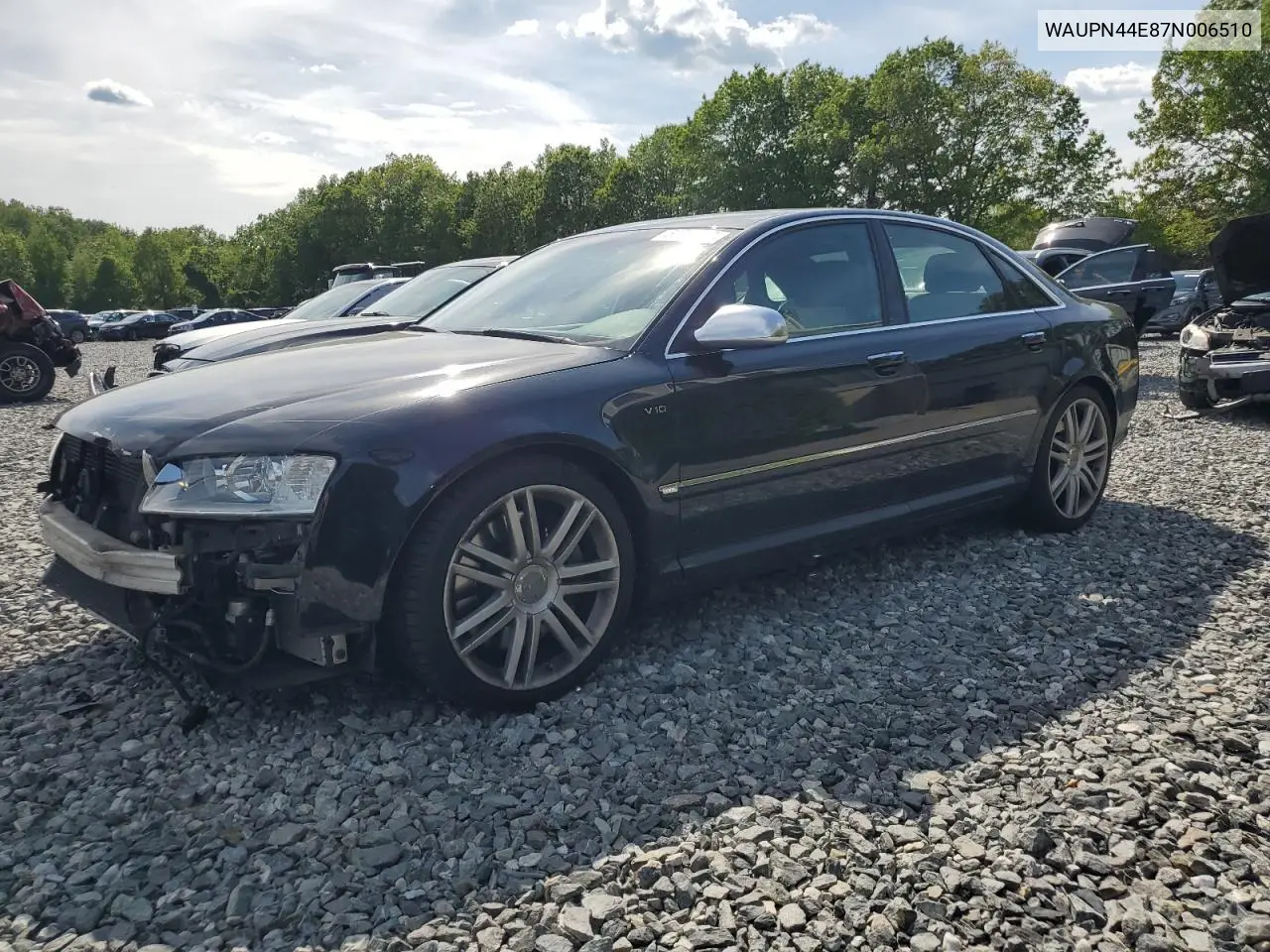 2007 Audi S8 Quattro VIN: WAUPN44E87N006510 Lot: 58638095