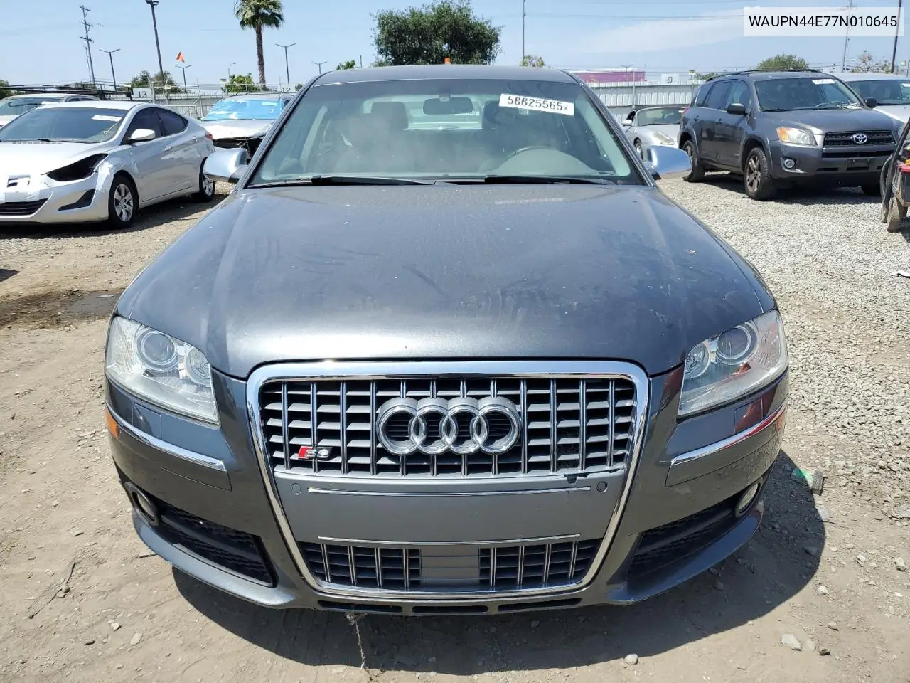 2007 Audi S8 Quattro VIN: WAUPN44E77N010645 Lot: 58825565