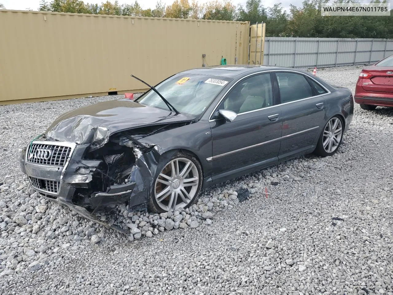 2007 Audi S8 Quattro VIN: WAUPN44E67N011785 Lot: 76303054