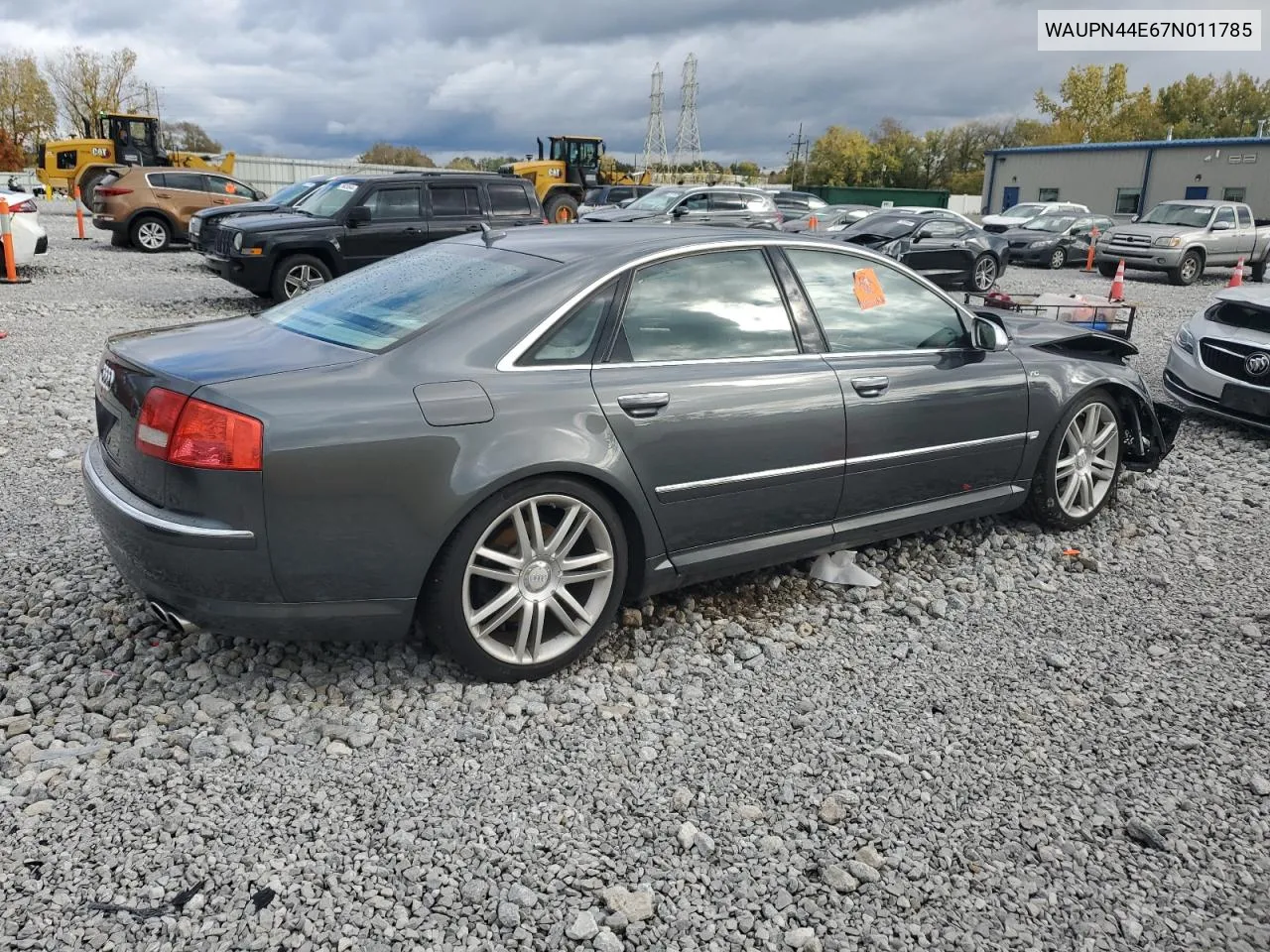 2007 Audi S8 Quattro VIN: WAUPN44E67N011785 Lot: 76303054