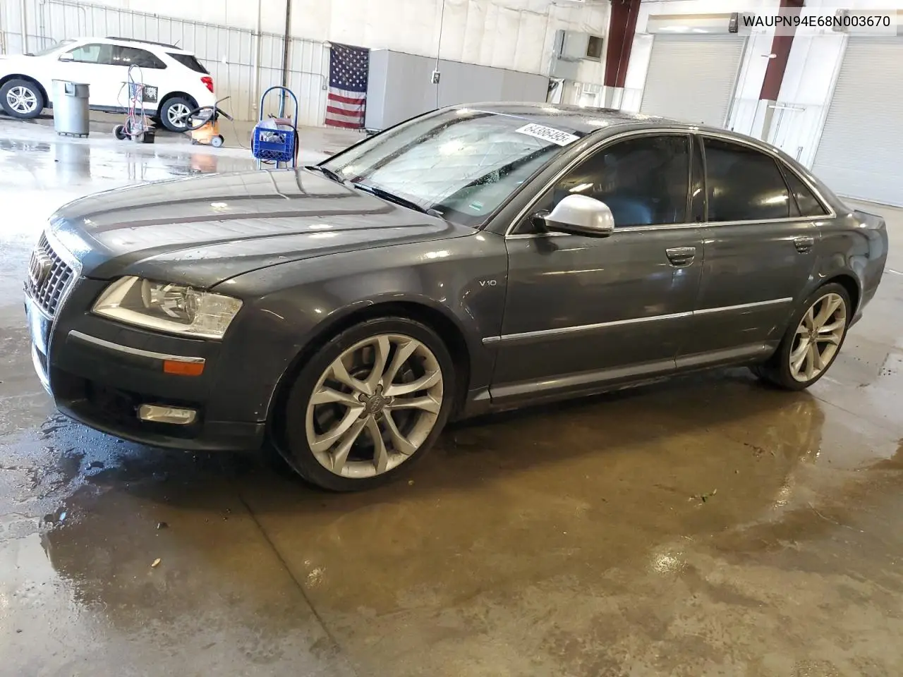 2008 Audi S8 Quattro VIN: WAUPN94E68N003670 Lot: 64386495