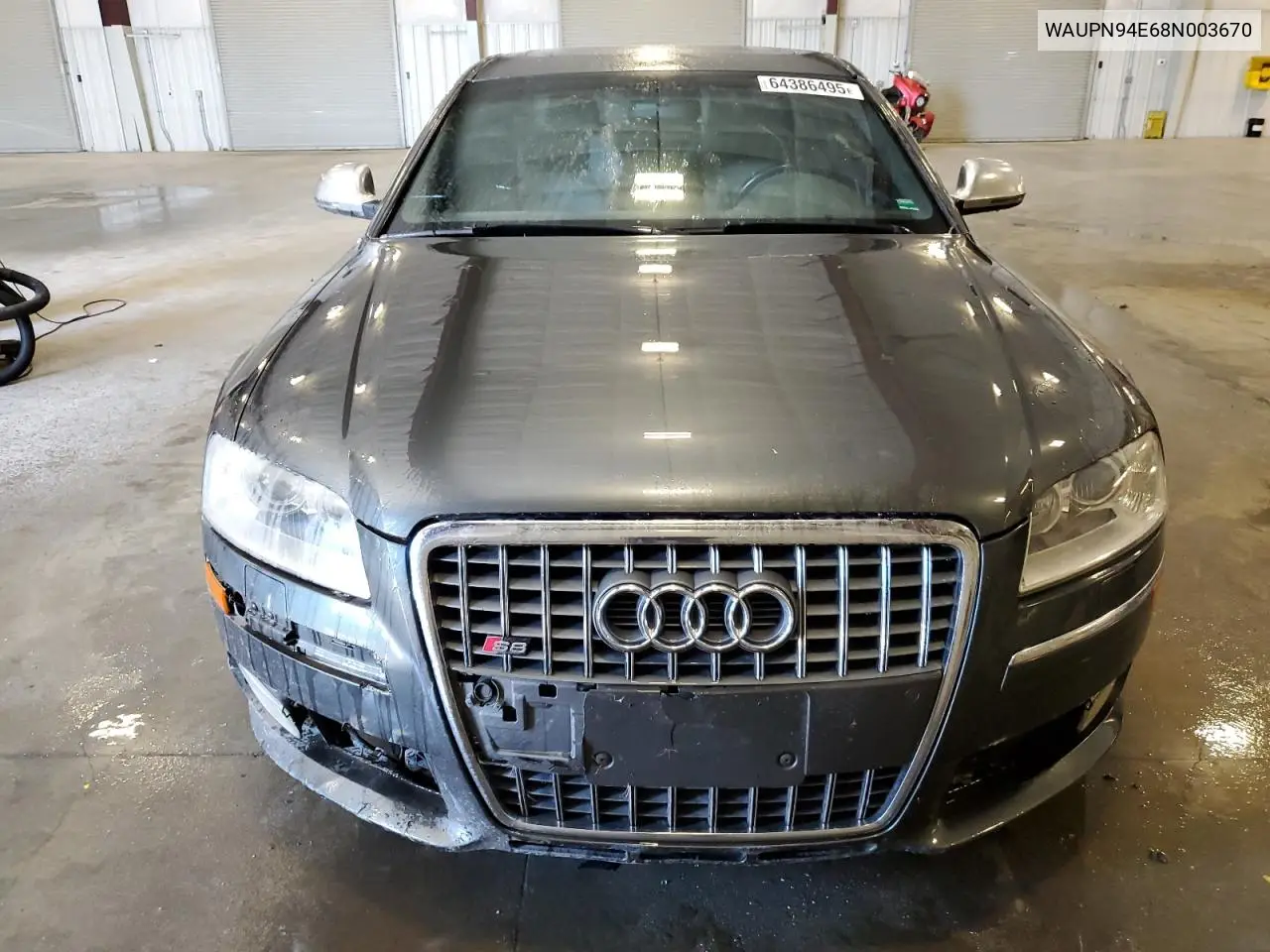 2008 Audi S8 Quattro VIN: WAUPN94E68N003670 Lot: 64386495