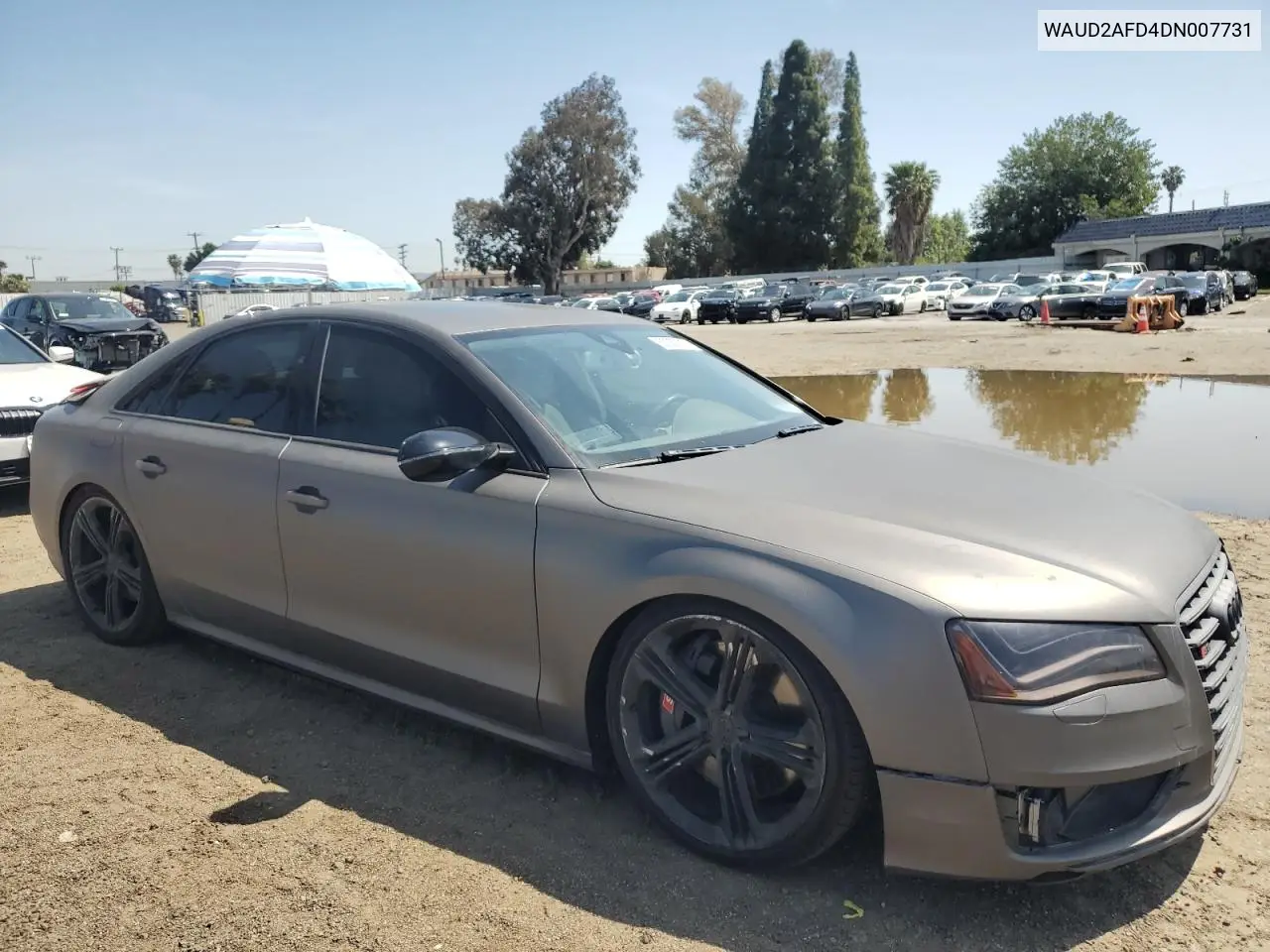 2013 Audi S8 Quattro VIN: WAUD2AFD4DN007731 Lot: 52052315
