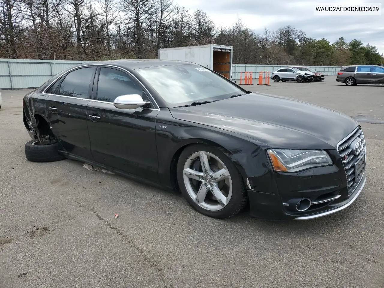 2013 Audi S8 Quattro VIN: WAUD2AFD0DN033629 Lot: 53838165